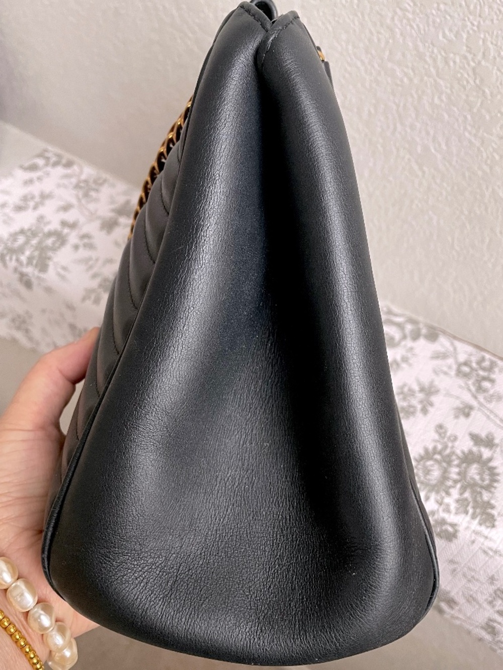 Louis Vuitton New Wave Navy Leather Shoulder Bag - Picture 5 of 8